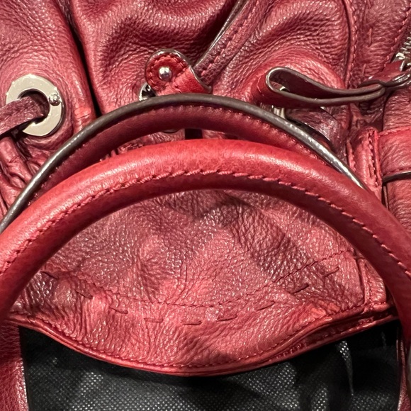 B Makowsky glove leather double handle handbag - Picture 9 of 15